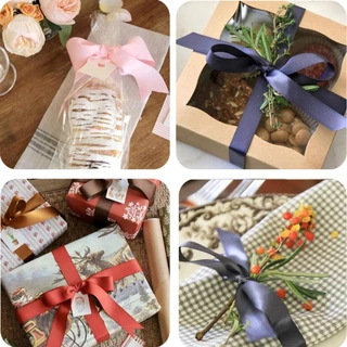 ริบบิ้นผ้าซาติน หน้ากว้าง 2.5 ยาว 25 หลา /ม้วน ริบบิ้นตกแต่ง DIY