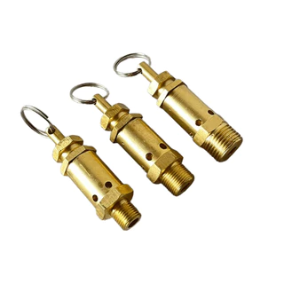 OKURA โปโลลมทองเหลือง เซฟตี้วาล์วปั๊มลม ถังลม โปโลตัดลม ขนาด 1/4'' ,3/8'' ,1/2'' Safety Valve