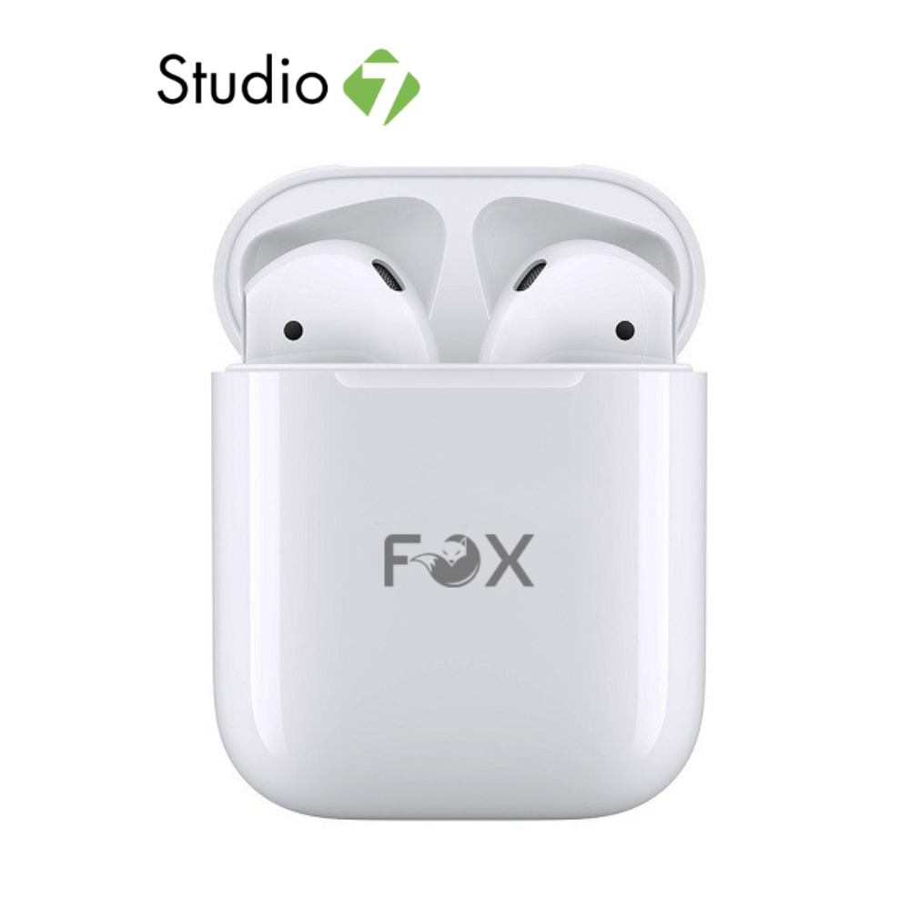 หูฟังไร้สาย FOX TWS BT13 Earbuds White by Studio7
