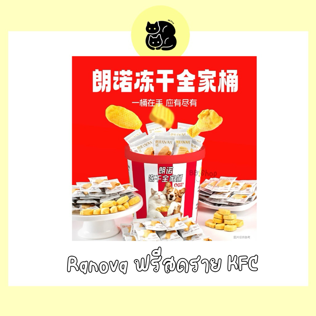 (พร้อมส่ง) Ranova ฟรีสดราย KFC รสไก่ (แบ่งขาย)