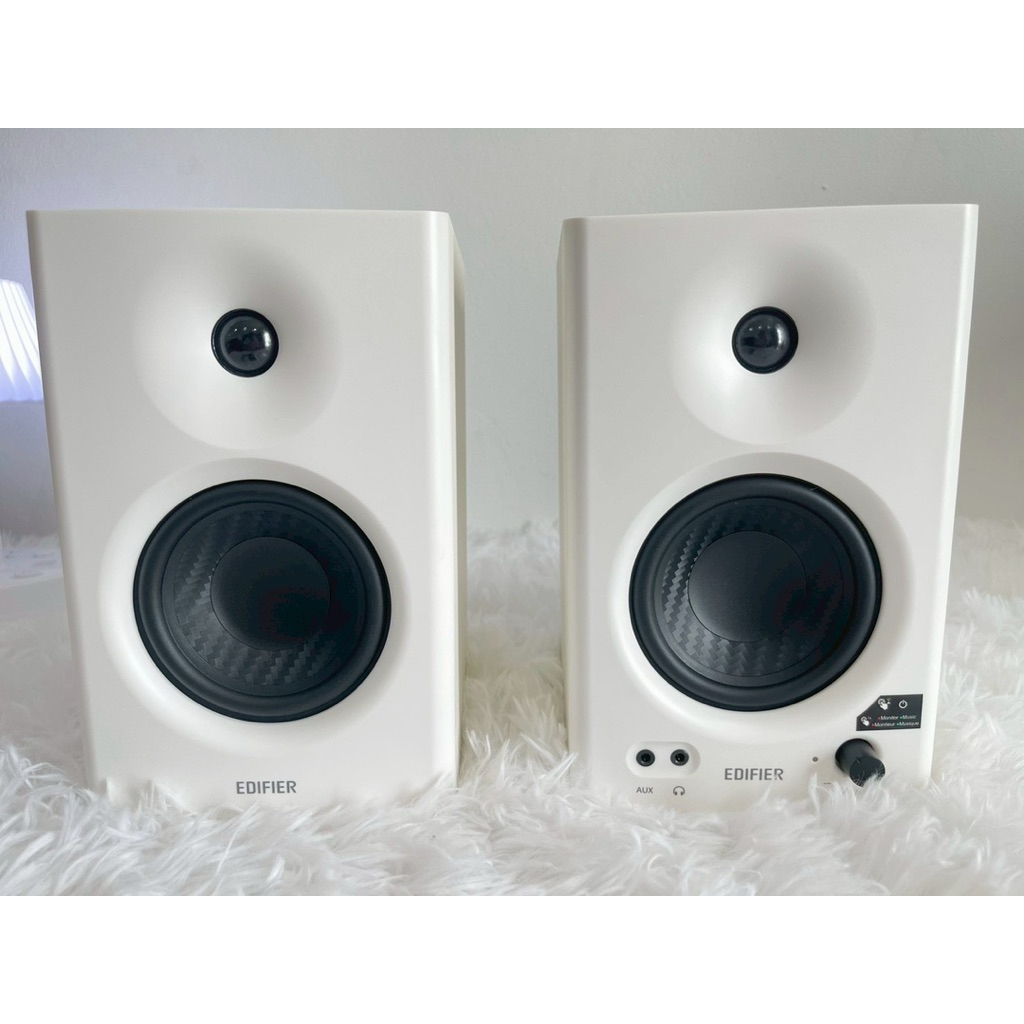 Edifier MR4 สีขาว ลำโพงมือ 2สภาพ 99% ใช้งานได้ปกติ มีประกันสินค้าจากศูนย์ไทย