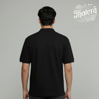 เสื้อโปโลพรีเมียม ชาย หญิง สีดำทรงสวย ผ้าเย็นใส่สบาย ไม่ยับง่าย ใส่ได้ทุกโอกาส