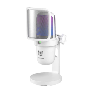 ไมโครโฟน Onikuma Microphone Hoko RGB M730 White by Banana IT