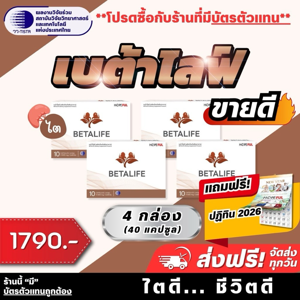 `🔥 [โปรดีสิ้นปี] | Betalife (เบต้าไลฟ์) | ✅ ร้านตัวแทน | บำรุงไต ฟื้นฟูไต`