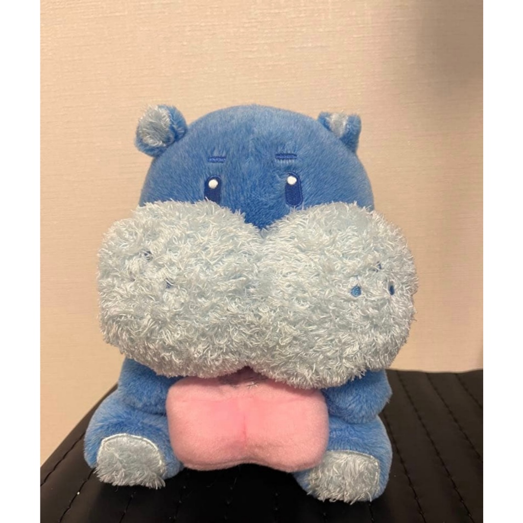 "China Exclusive" Hippo plush toy from Alibaba Group's Hema Supermarket.
