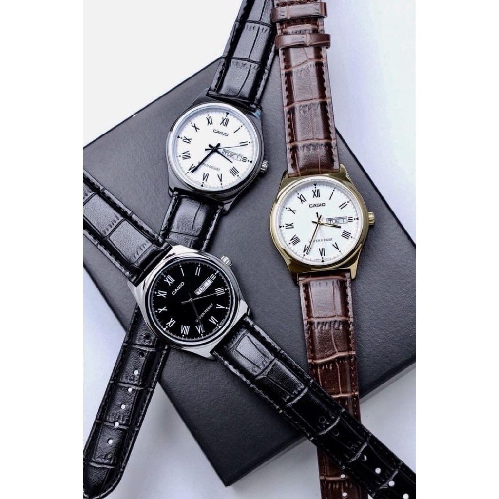 Casio Standard นาฬิกาข้อมือรุ่น MTP-V006 MTP-V006D MTP-V006G MTP-V006L (MTP-V006D-1C,MTP-V006G-7B)