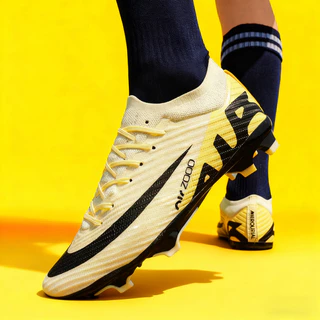 รองเท้าฟุตบอลคุณภาพสูง รองเท้าฟุตบอลมืออาชีพกลางแจ้ง FG Outdoors Professional Sports Soccer Shoes