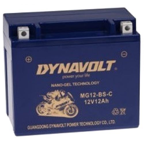 แบตเตอรี่ DYNAVOLT MG12-BS-C ขนาด149x85x130mm 12V 12Ah สำหรับ v-strom,ER6Nโฉมแรก,Ninja650โฉมแรก,Vers