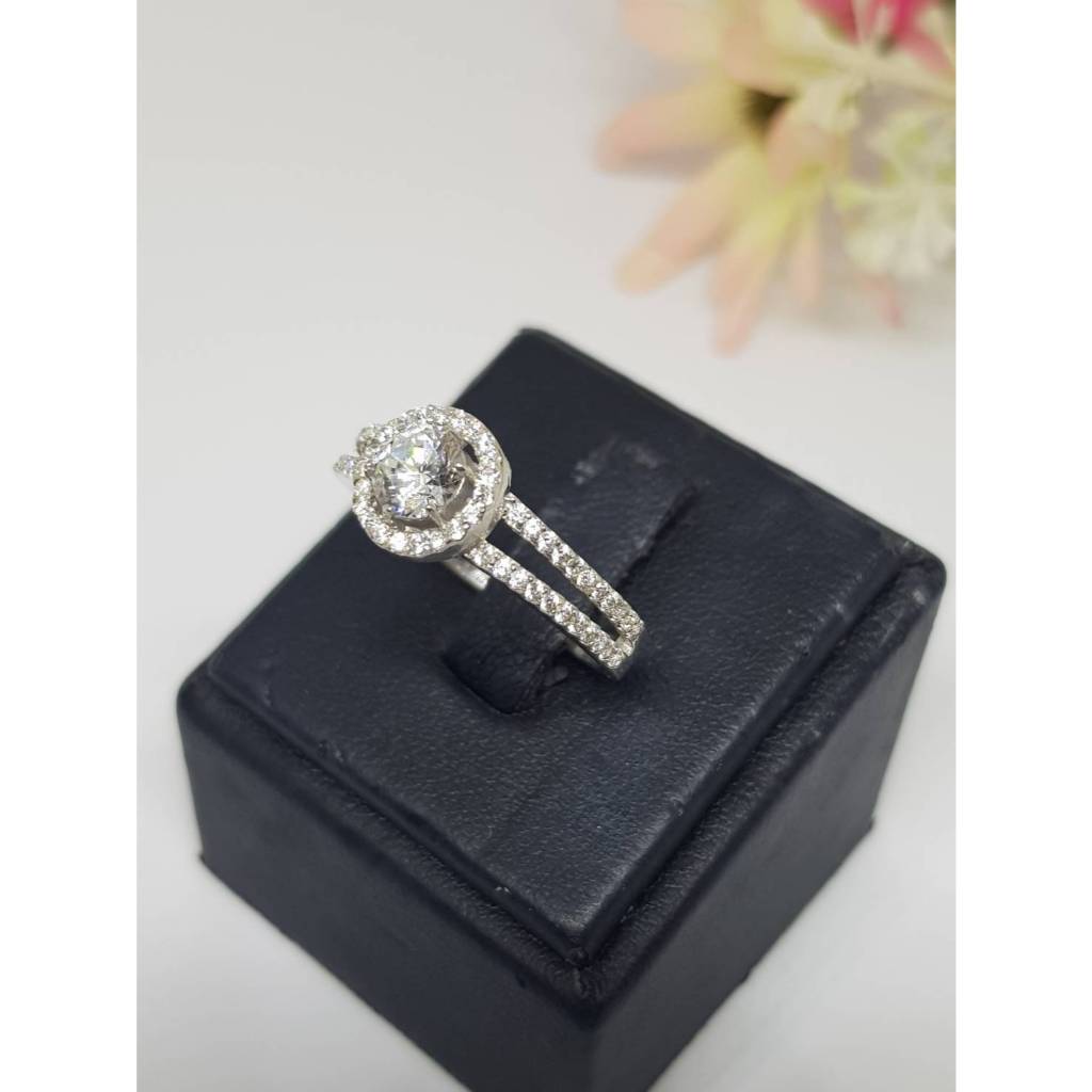 Memorine Jewelry خاتم فضة 925 بالزركون السويسري — صورة 2