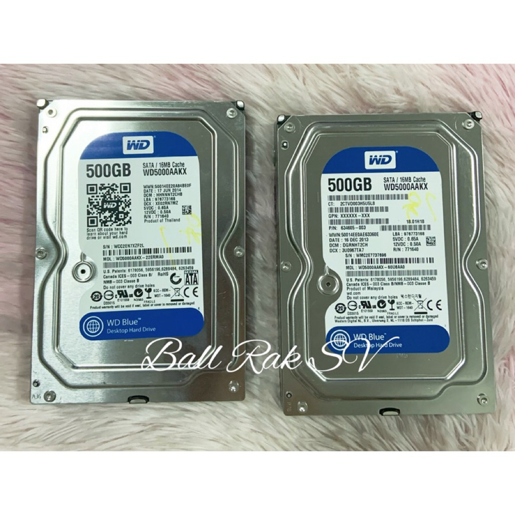 Harddisk (ฮาร์ดดิสก์)HDD WD 500 GB