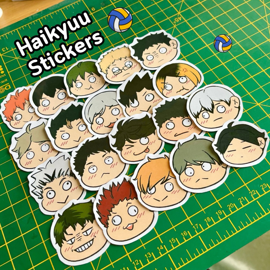 Haikyuu stickers สติคลอกแลกไฮคิว เลือกลายได้! พลีสเอฟขั้นต่ำ 3 ชิ้นน้า