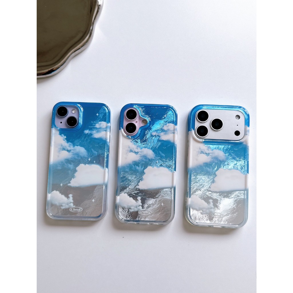 [i17] ส่งด่วน☁️เคสท้องฟ้า R1889 เคสไอโฟน ขอบนิ่ม กันเลนส์กล้อง สำหรับ Iphone 14-17Promax