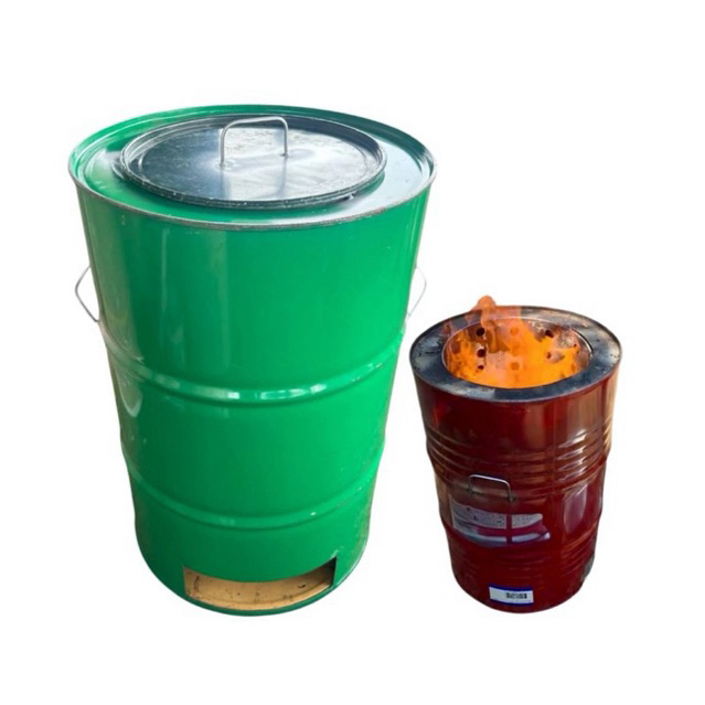 เตาเผาขยะ200ลิตร เตาเผาขยะไร้ควัน ขนาด 200 ลิตร