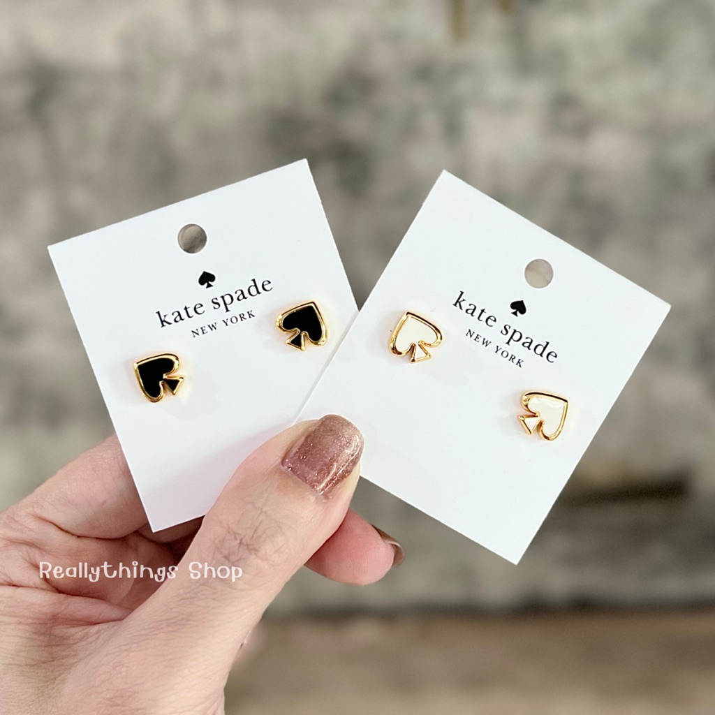 [ลดเพิ่ม:โค้ดคุ้ม+โค้ดร้านค้า]{แท้💯%📮พร้อมส่ง+ส่งฟรี} ต่างหู KS. Logo Stud Earrings (โลโก้)