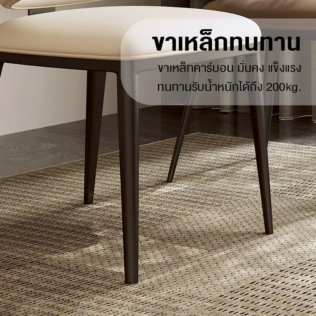 DUDEE เก้าอี้ รุ่น DD-244 เก้าอี้ขาเหล็ก แข็งแรง ทนทาน - รูปที่ 3