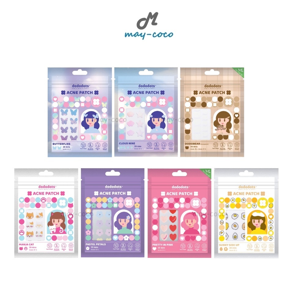 ถูก/แท้/มีไลฟ์ แผ่นแปะสิว Dododots Acne Patch โดโดดอทส์ แผ่นแปะสิวโดโดดอทส์ แปะสิว แผ่นดูดซับสิว ลดสิว สิวยุบ ลดรอย