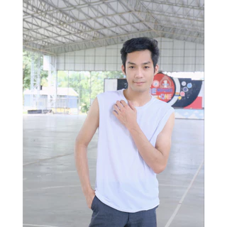 เสื้อแขนกุดสีพื้นใส่สบายเนื้อผ้านุ่มใส่สบาย