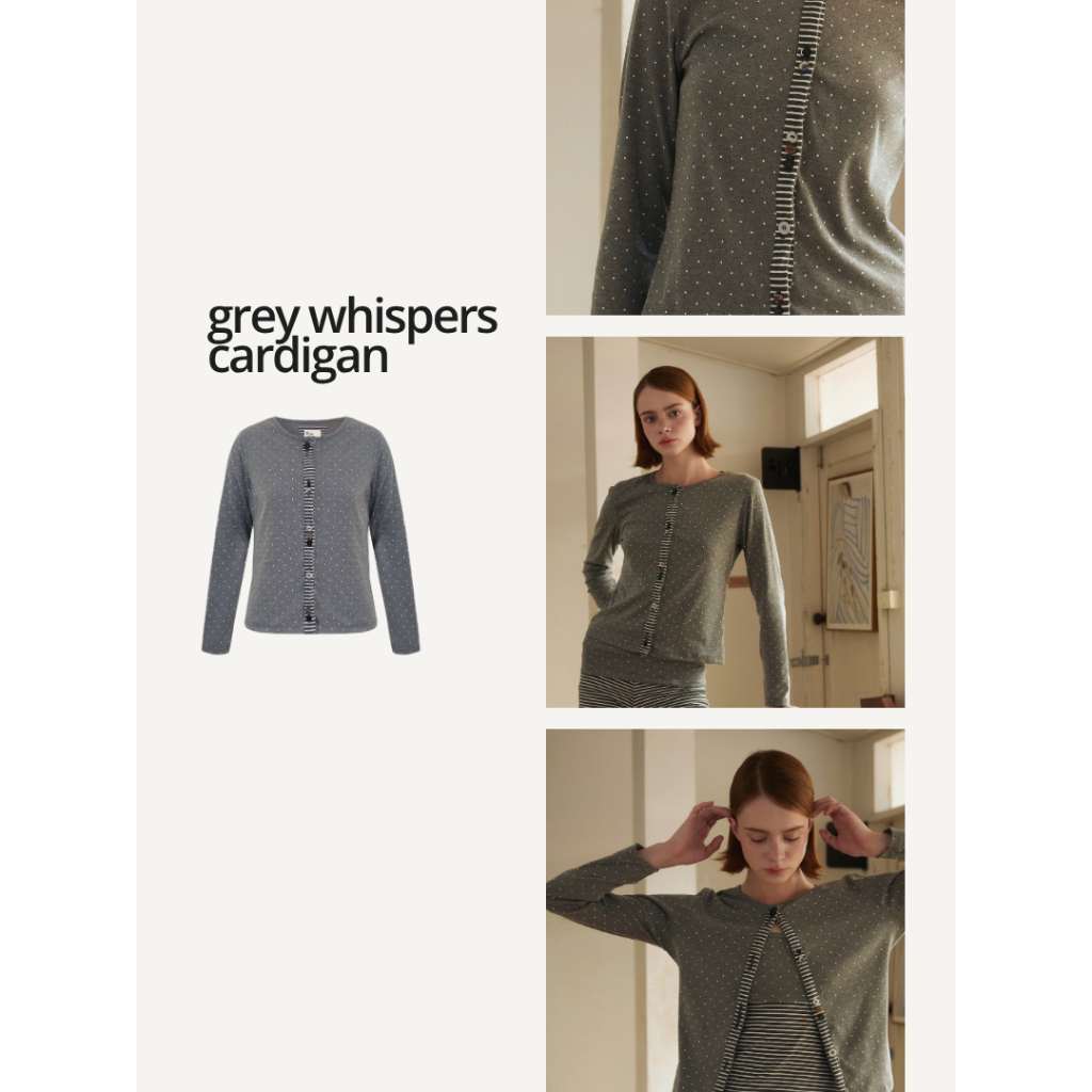 staywildxx - Grey Whispers Cardigan (เฉพาะคาดิแกน)