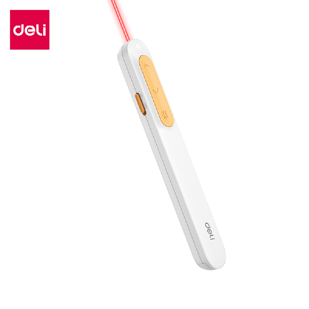 [แถมฟรี] Deli เลเซอร์พอยเตอร์ ปากกาเลเซอร์  2.4GHz รองรับ USB,TYPE-C ชี้ได้ไกล100เมตร  Laser Pointer