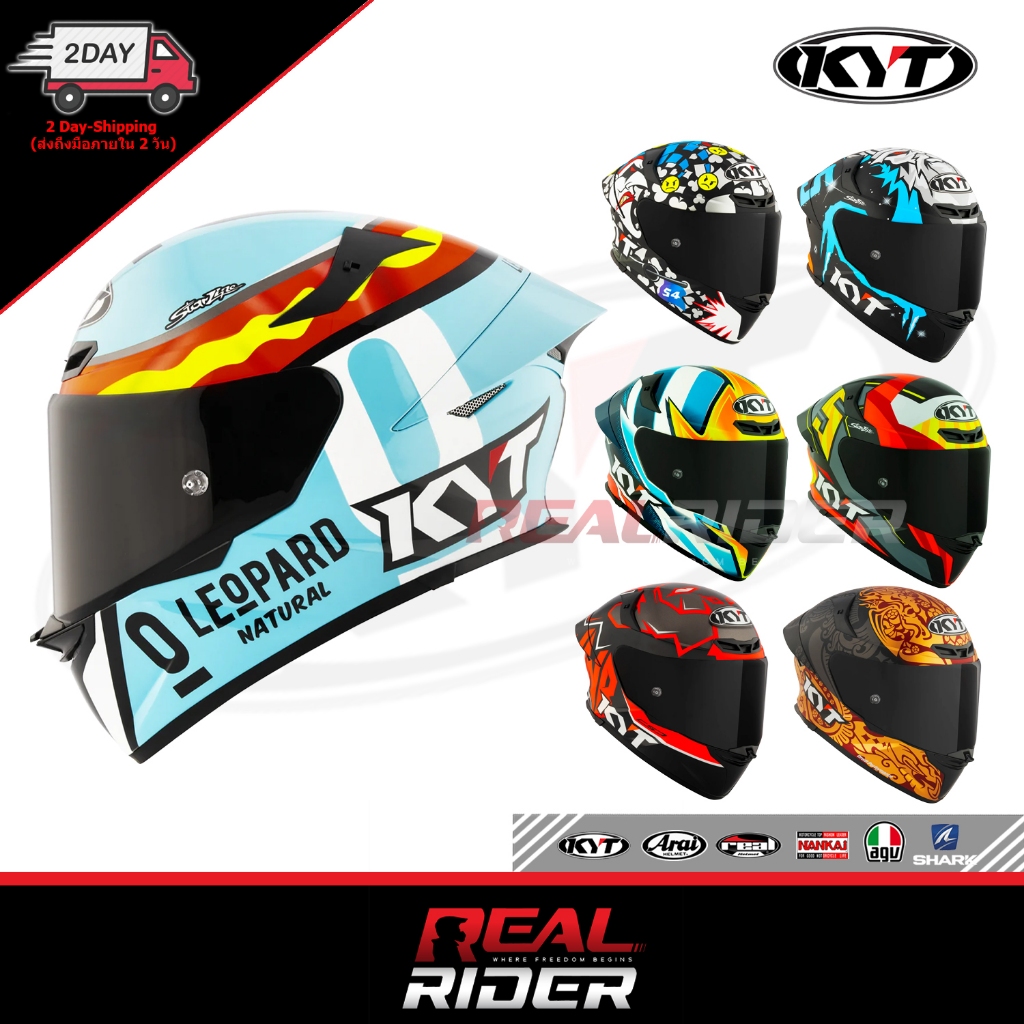 KYT TT REVO / TT-COURSE หมวกกันน็อคแบบเต็มใบ ลายReplica ของแท้ประกันศูนย์