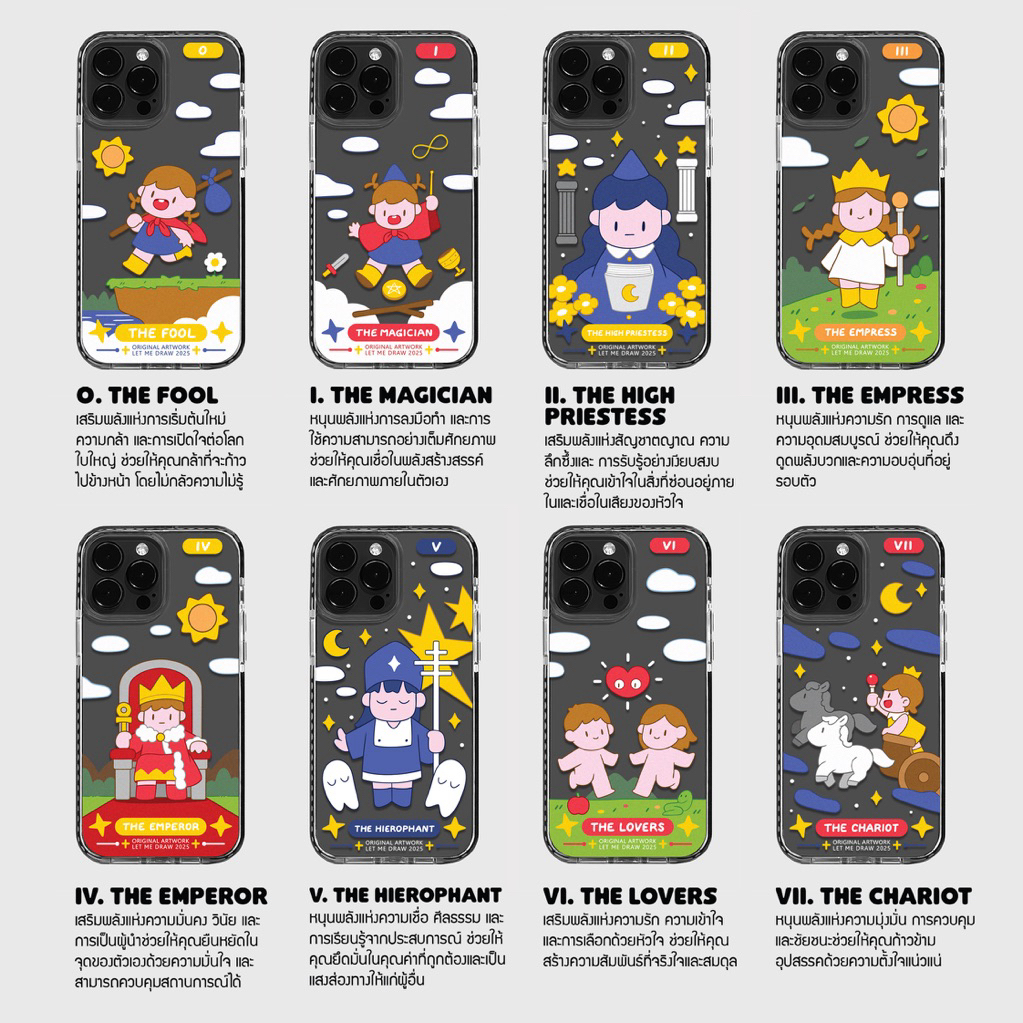 Case for iPhone 13/14/15/16/17 เคสไอโฟนลาย “ไพ่ทาโร่ 22 รูปที่ 3