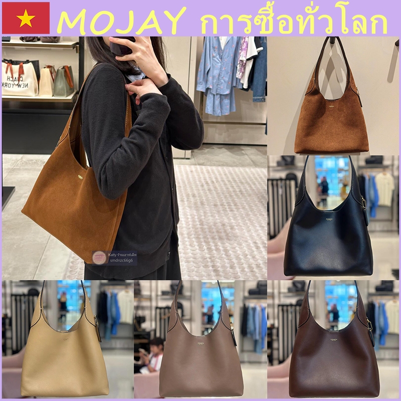 🐘 Outlet Brooklyn 28 กระเป๋าถือหนังผู้หญิงใบใหญ่ กระเป๋าสะพายความจุขนาดใหญ่ กระเป๋ารักแร้  CU068 CW6