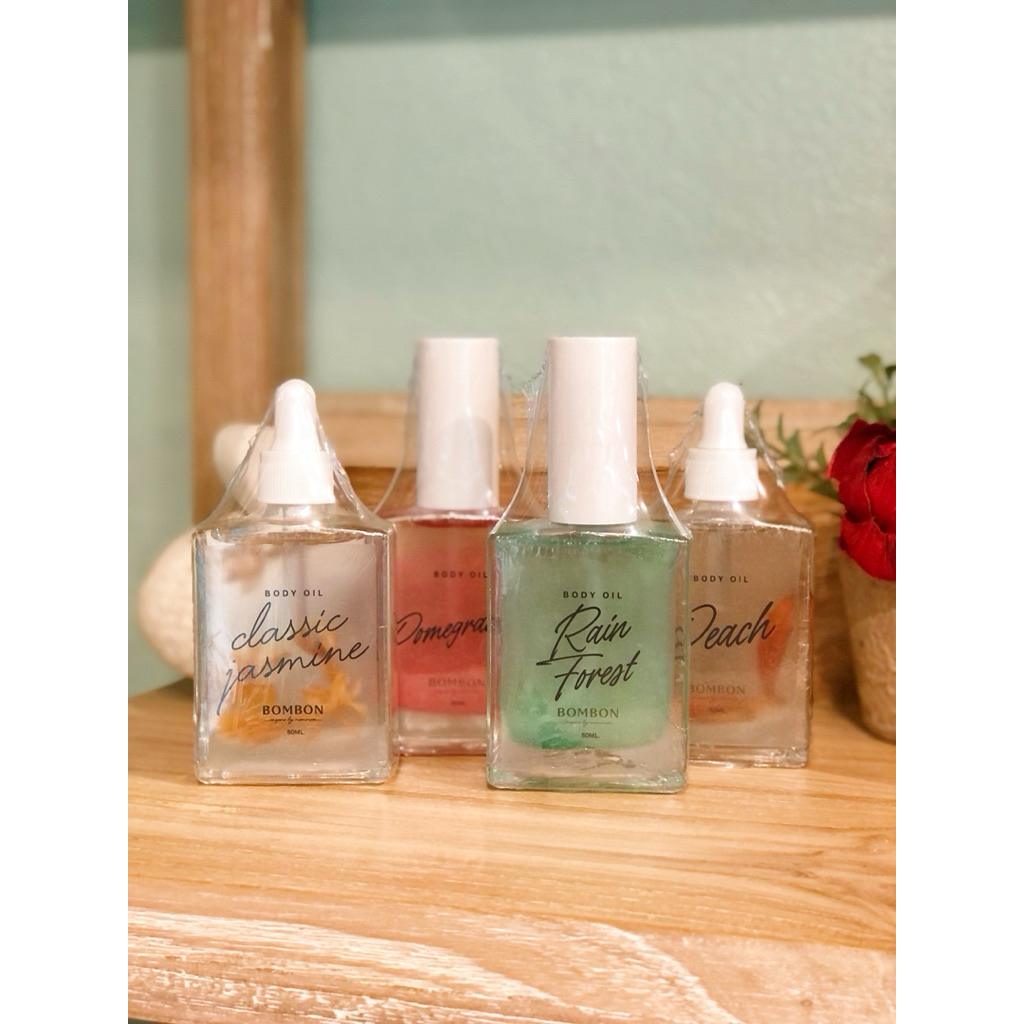 Bombonroom Body Oil กลิ่นดอกไม้🌷 และ Body Oil ผิวเงา หอมละมุน