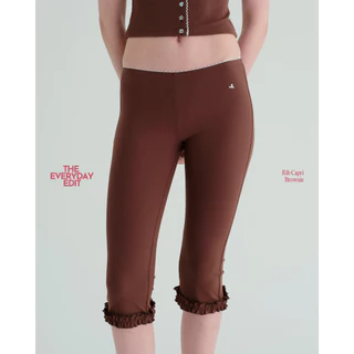 when.we.stretch - Everyday Rib Capri Pant (-เฉพาะกางเกง-) มีซับในอย่างดีทั้งตัว
