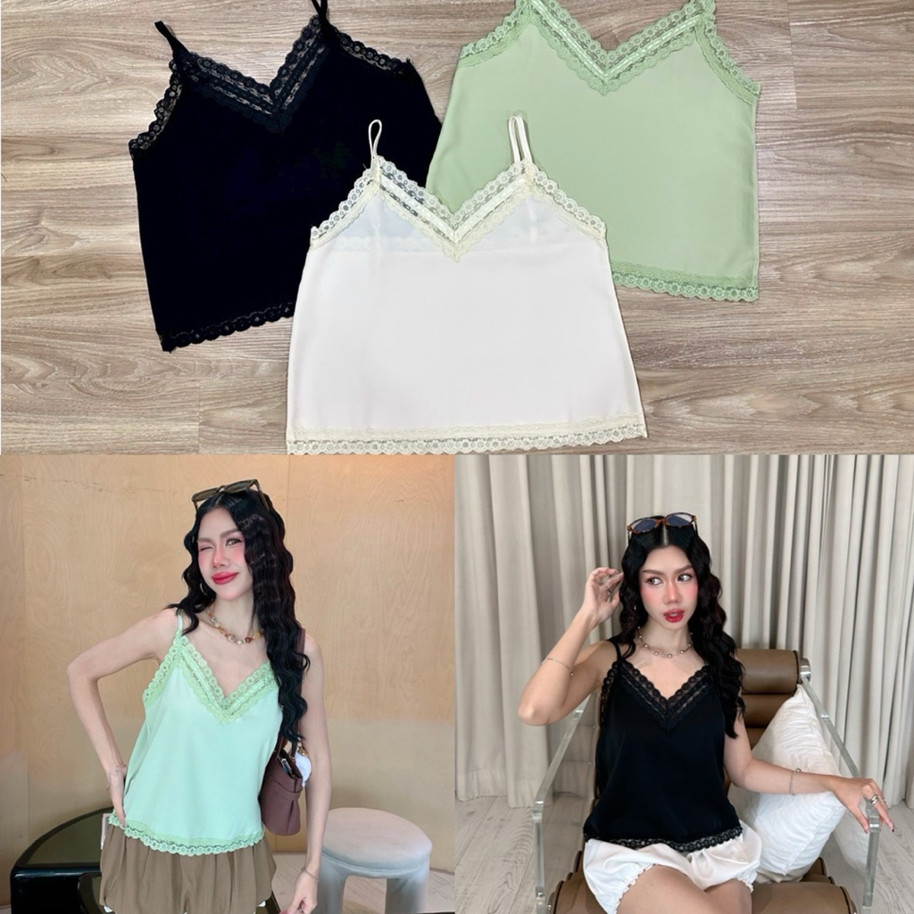 kaidee-สายเดี่ยวแต่งลูกไม้