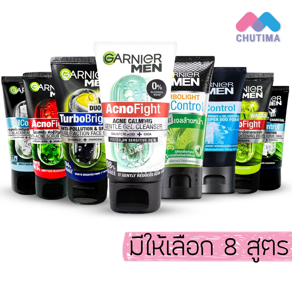 โฟมล้างหน้า การ์นิเย่ เมน เทอร์โบไบรท์/ แอคโนไฟท์ โฟม Garnier Men Turbobright/ A