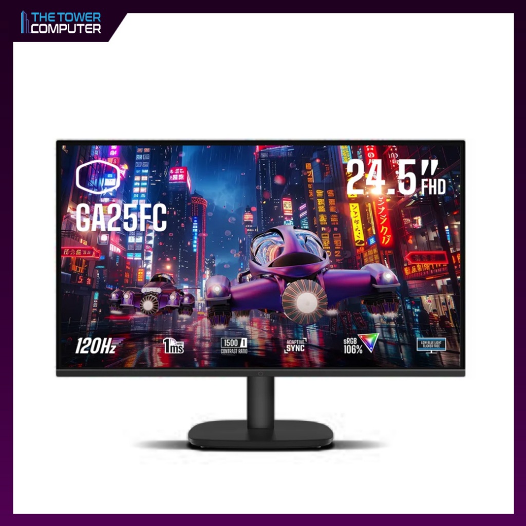 MONITOR (จอคอมพิวเตอร์)  COOLER MASTER GA25FC - 24.5 INCH IPS FHD 120Hz ADAPTIVE SYNC