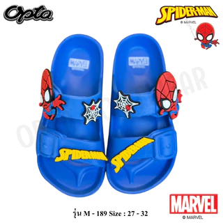 OPTA Spiderman รองเท้าสวมเข็มขัดเด็กผู้ชาย เนื้อ EVA พื้นนื่มไส่สบาย ลิขสิทธิ์แท้ 100% พร้อมจัดส่งทุกวัน