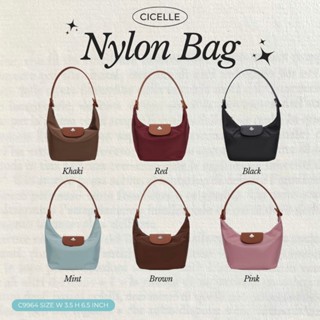 #c9964CICELLE  Nylon Bag🖤แบรนด์ CICELLE (ซี-เซล)   สไตล์ Mod…