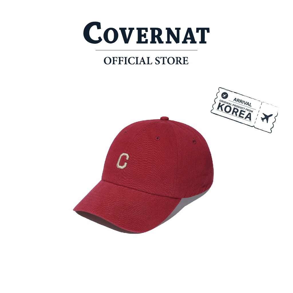 COVERNAT หมวกรุ่น [Standard Fit] Small C Logo 3D Embroidery Cap Red (70013OSCCAU_U5REXX)