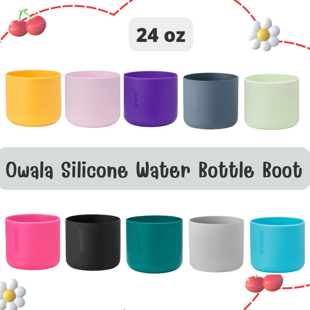 (พร้อมส่งนำเข้า🇺🇸แท้100%)Owala Bottle Boot24,32,40ozยางซิลิโคนสำหรับขวดน้ำสแตนเลสป้องกันรอยขีดข่วนรอยบุบกันลื่น