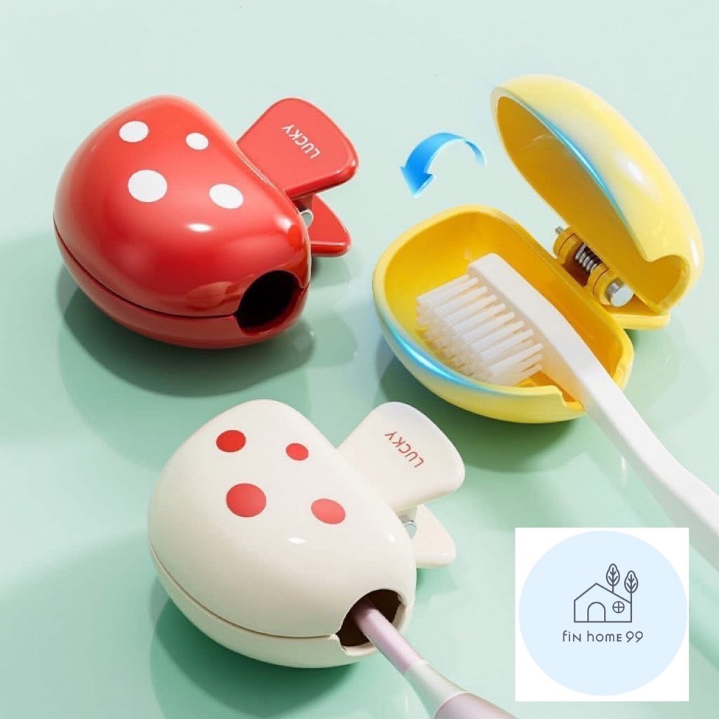 🧸ที่ครอบยาสีฟัน สีสันสดใส ฝาครอบหัวแปรงสีฟัน กล่องเก็บหัวแปรงสีฟัน พกพาและกะทัดรัด สําหรับเดินทาง ⭐️