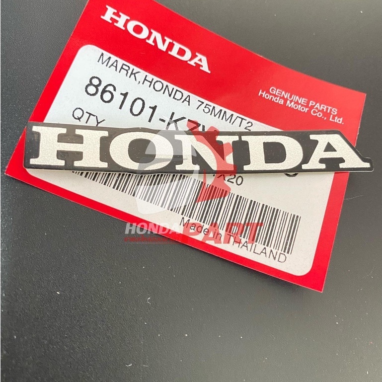 เครื่องหมาย สติกเกอร์ โลโก้ HONDA 75 มม.แท้ศูนย์ (สินค้าแท้)