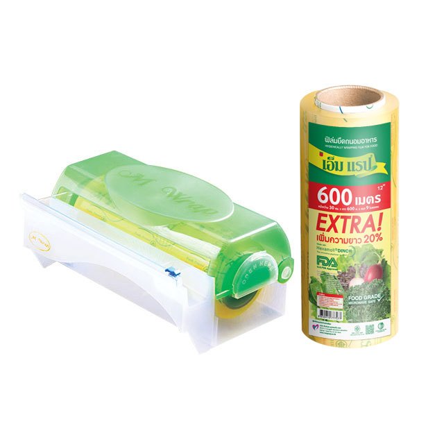 กล่องตัดฟิล์มถนอมอาหาร  หน้ากว้าง 30 ซม. (12 นิ้ว) พร้อมฟิล์มยาว 600 ม.