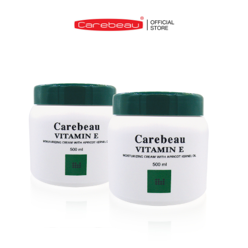 ครีมทาผิวCarebeau วิตามิน อี บอดี้ ครีม  (สีเขียว ) (1 แถม 1 )
