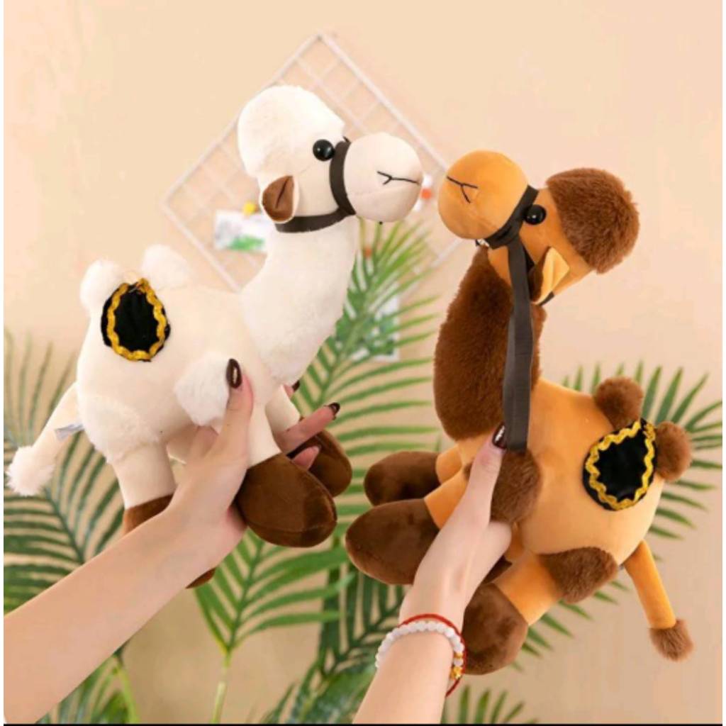 ✅พร้อมส่ง ตุ๊กตาอูฐ 30 ซม. ขนนุ่มนิ่ม ดีไซน์เหมือนจริง ตุ๊กตาสัตว์เดินทางในทะเลทราย เหมาะสำหรับเป็นของขวัญ ของตกแต่ง