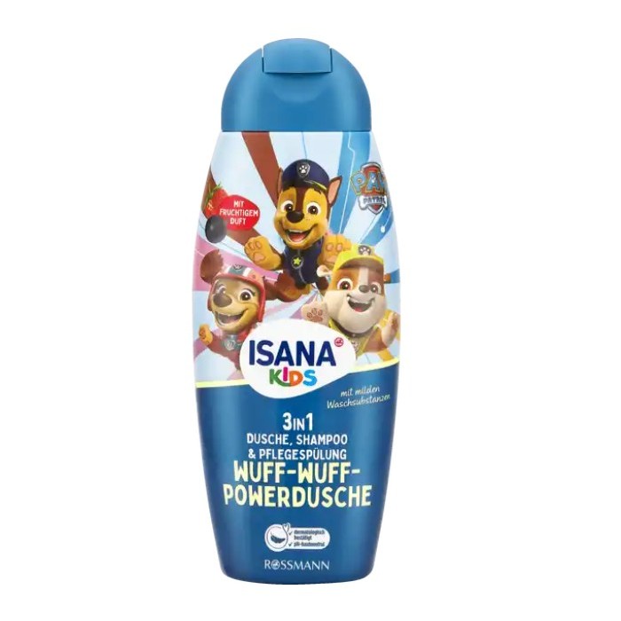 ISANA KIDS  3-in-1  Paw patrol  แชมพู ครีมนวด อาบน้ำ สำหรับเด็ก 300ml
