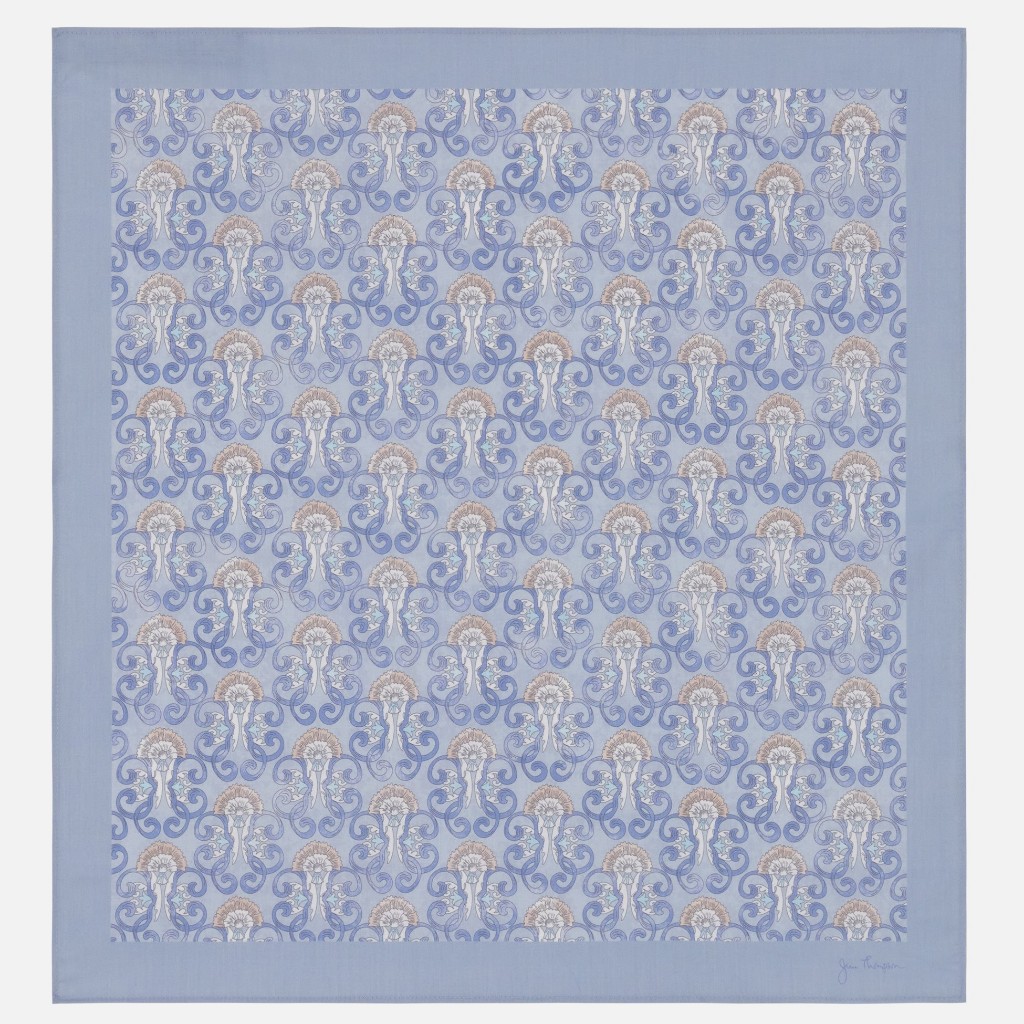 Mini Kanthamat Cotton Handkerchief - Blue