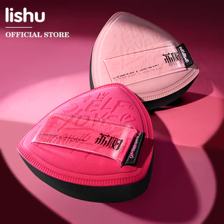 Lishu พัฟคุชชั่นสีชมพู พัฟแป้งพัฟเนื้อนุ่ม เกลี่ยง่าย ให้ลุคแมตต์ ใช้ได้ทั้งแบบแห้งและเปียก (ฟรีกล่องเก็บ)