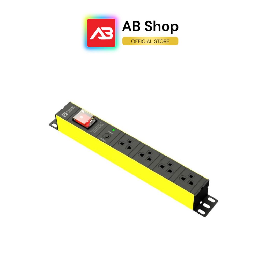 PowerConneX ปลั๊กพ่วงสำหรับตู้แร็ค 4 ช่อง (SURGE PROTECTION) (สายยาว 3 เมตร) รุ่น PXC5PHTTS-TS04
