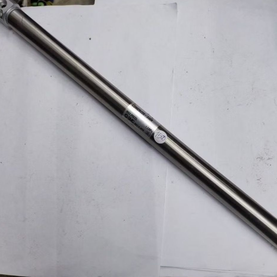 กระบอกลมกลม CDM2B-20-350A SMC JAPAN ระยะชัก35ซม.(350มม.) เกลียวใส่รูลม8มม. มือสอง