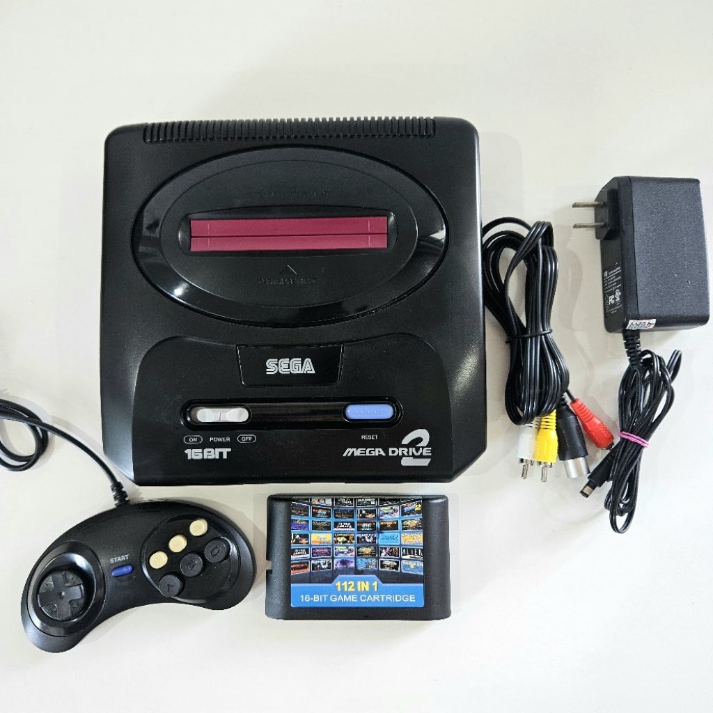 Sega Mega Drive 2 • 112 Games in 1 Cartridge • Fully Tested เครื่องญี่ปุ่น 16-bit พร้อมตลับเกม 112 i