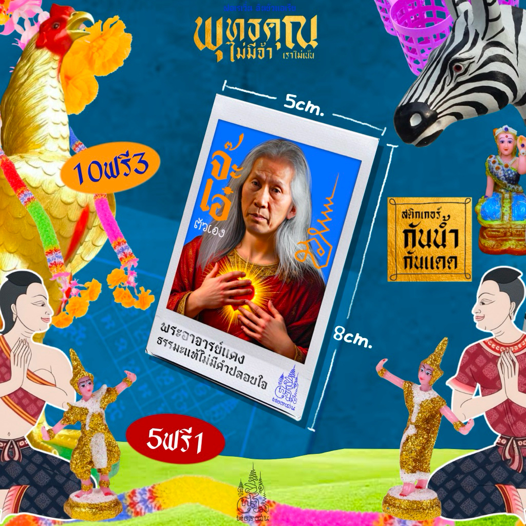 ️ mini Vernnns Sticker สติกเกอร์กันน้ำไซส์ 5x8cm. ลายปั่นๆกวนๆ วัดดูยูมีน