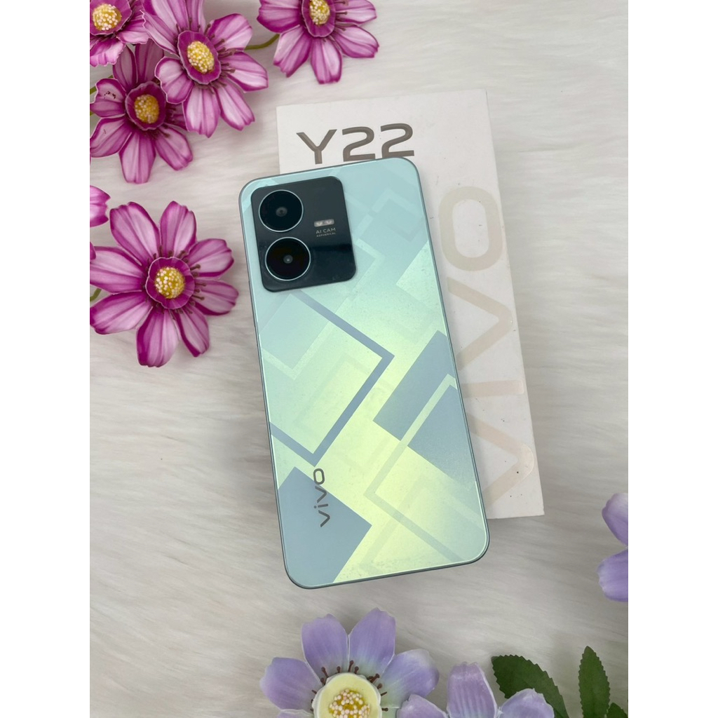 Vivo Y22 (4+64GB) Starlit Blue 🤍 ราคา 2,900 บาท 🤍