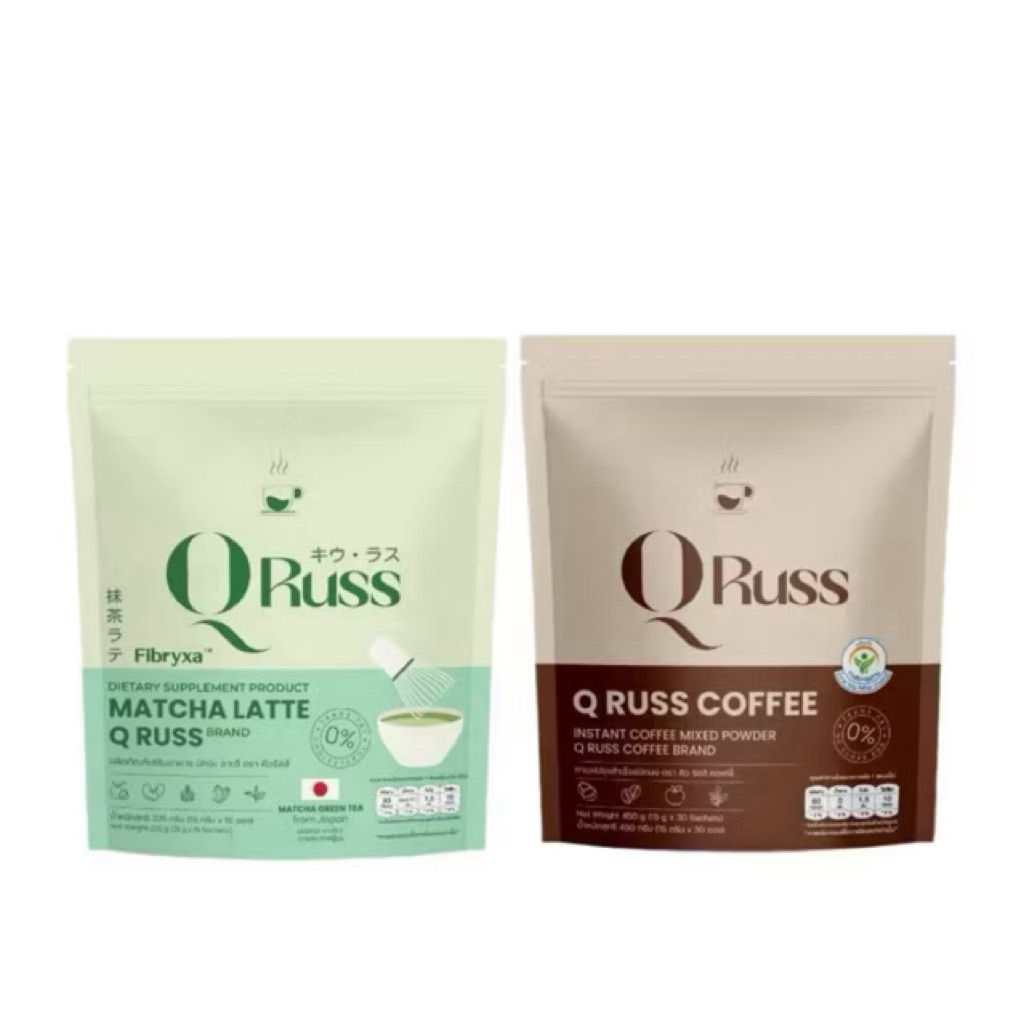 Q Russ Coffee Plus กาแฟ คิวรัสส์ คอฟฟี่ พลัส 1 ห่อบรรจุ 30 ซอง