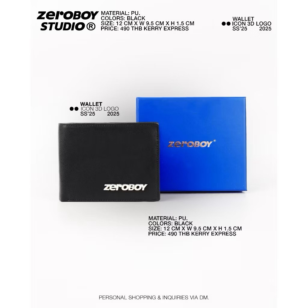 ZEROBOY -- ICON 3D LOGO WALLET " กระเป๋าสตางค์ "